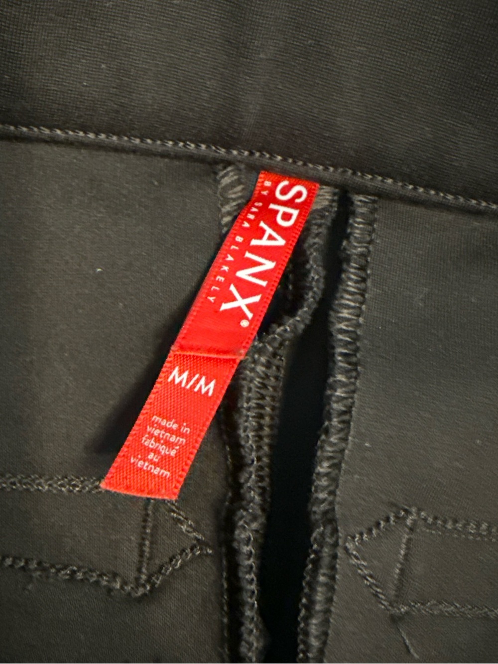 SPANX Perfect Pant Black Ponte Pull On Slim Straight Pants Size M - Picture 3 of 4